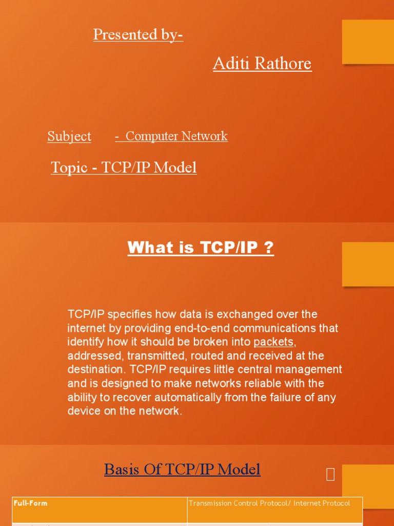 Understanding the TCP/IP Model | PDF | Internet Protocol Suite | Osi Model