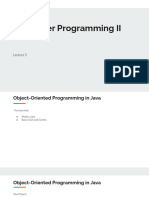Computer Programming II - Lecture 5-1