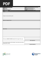 TP Lesson Plan Sample