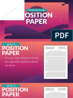 Position Paper: Chapter Four
