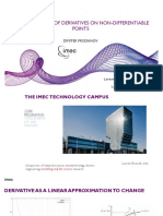 Regularization of Derivatives On Non-Differentiable Points