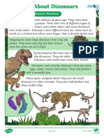 Dinosaurs Esl Beginner Reading and Writing