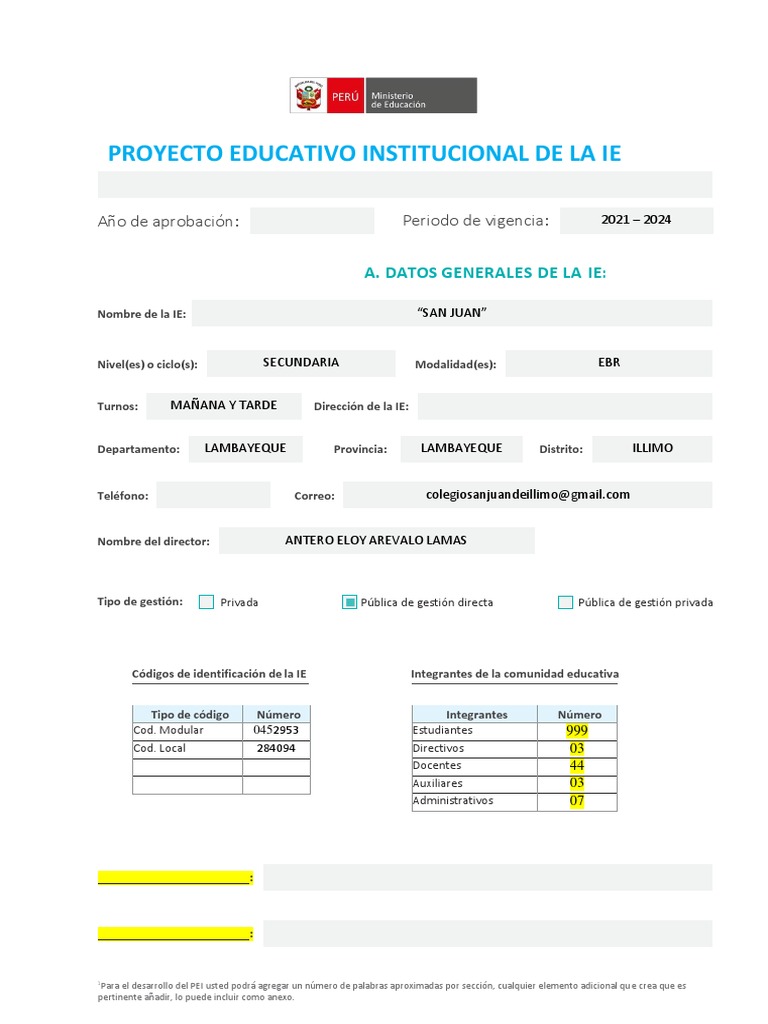 Normas de convivencia en IE San Juan Illimo | PDF | Aprendizaje ...
