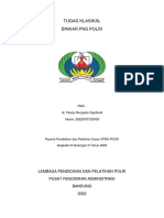 Tugas Klasikal Binkar Pns Polri: Lembaga Pendidikan Dan Pelatihan Polri Pusat Pendidikan Administrasi Bandung 2022