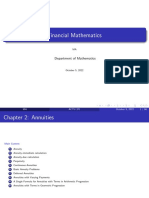 Financial Mathematics Annuity-Immediate Calculation