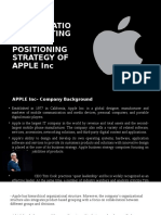 Segmentation Targeting and Positioning Strategy of Apple