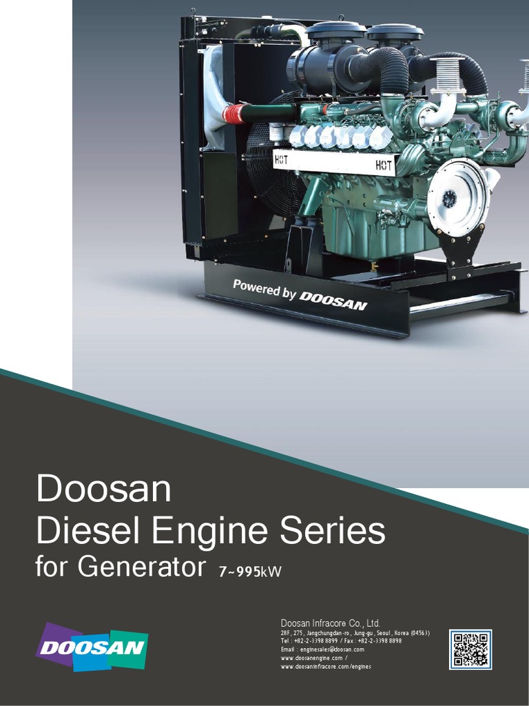 Doosan Diesel Engines for Generators | PDF | Vehicle Technology ...