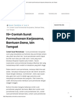 15+ Contoh Surat Permohonan Kerjasama, Bantuan Dana, Izin Tempat