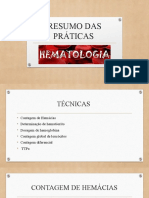 Resumo Técnicas - Hematologia