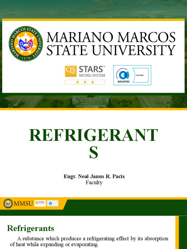 REFRIGERANTS PDF Chlorofluorocarbon Chlorine