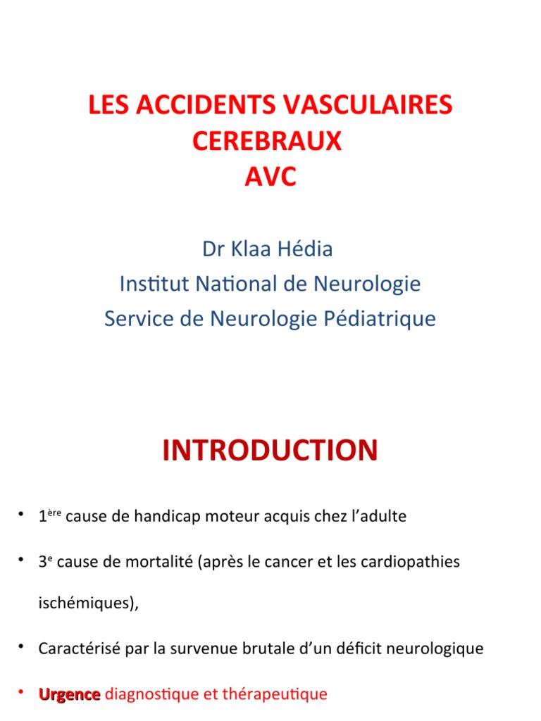 Comprendre les AVC : Types et Prise en Charge | PDF | Accident ...