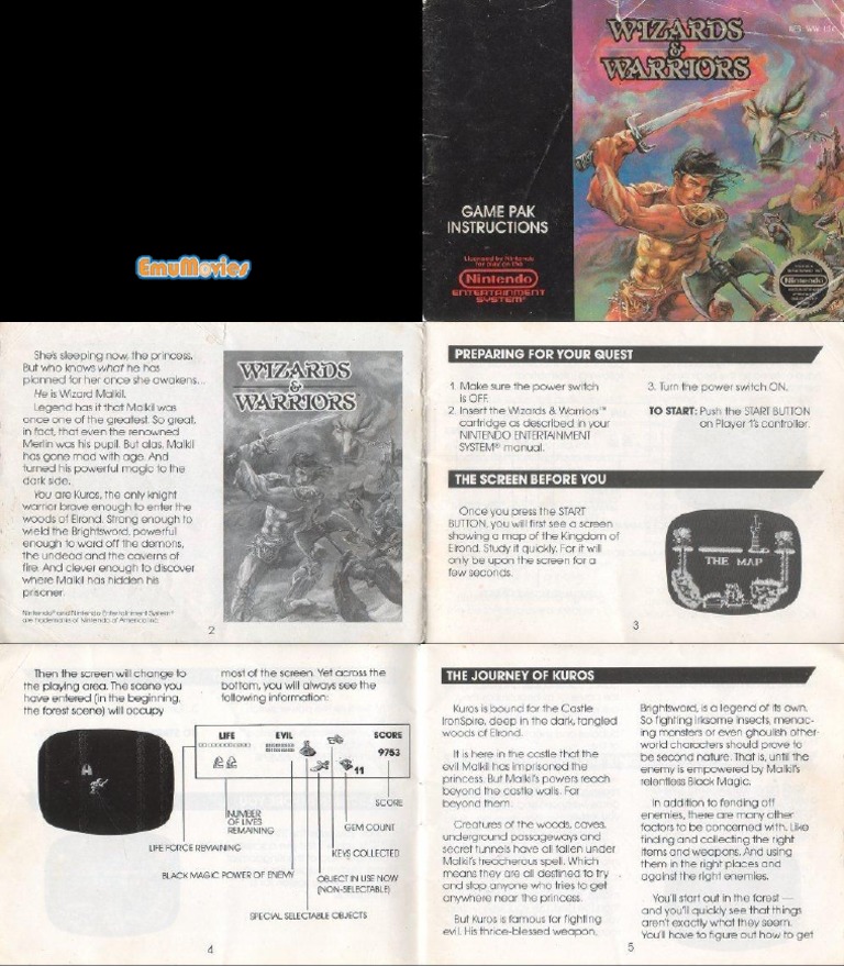 Wizards Warriors Game Manual | PDF