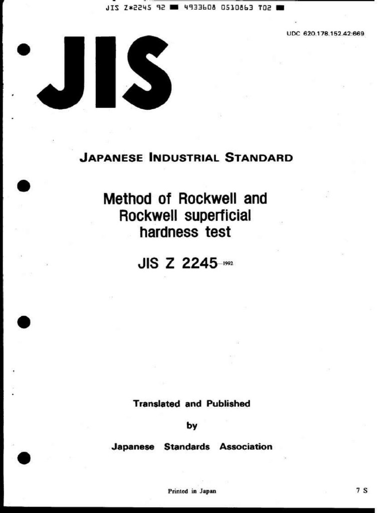 Z2245 Jis | PDF
