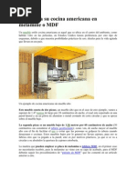 Construya Su Cocina Americana en Melamine o MDF