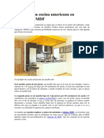 Construya Su Cocina Americana en Melamine o MDF