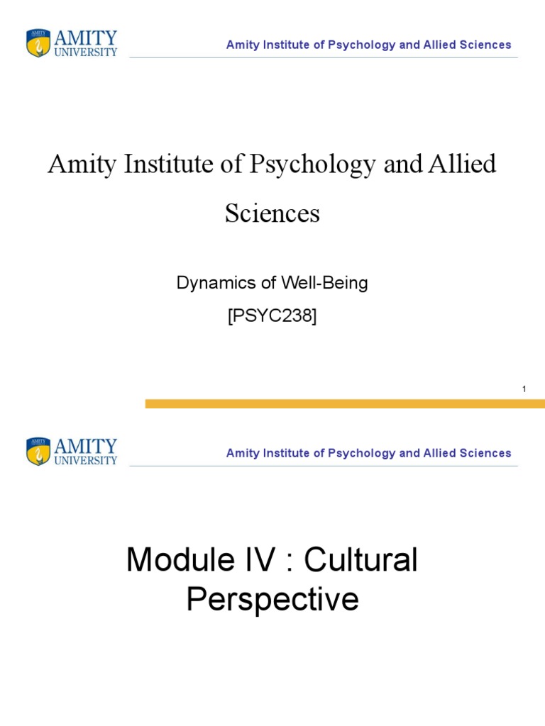 Dynamics of Well-Being Module 4.1 | PDF | Happiness | Self Esteem