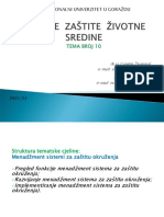 4.10.01.2022.predavanje Broj 10.OSNOVE ZAŠTITE ŽIVOTNE SREDINE