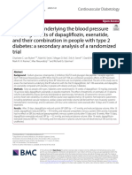 Mechanisms Underlying The Blood Pressure Lowering Efects of Dapaglifozin, Exenatide, and Their Combination in People With Type 2 Diabetes: A Secondary Analysis of A Randomized Trial