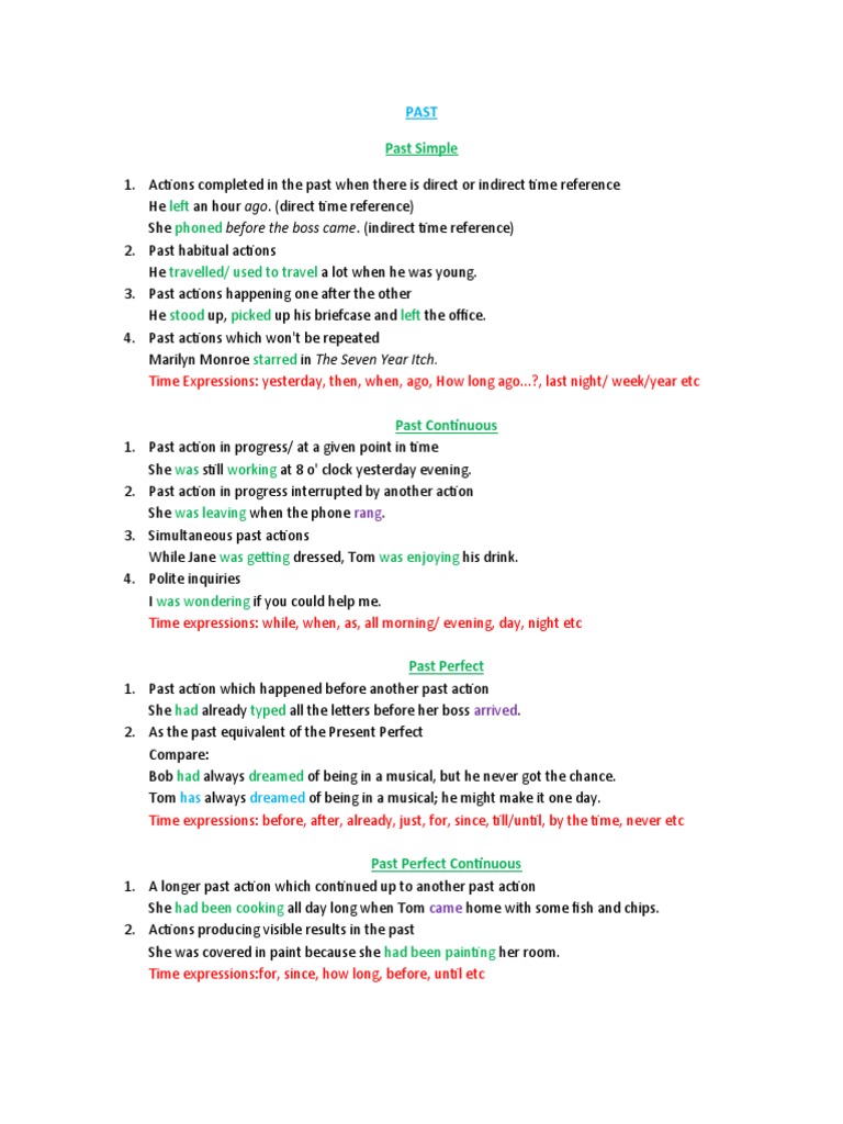 Past | PDF | Language Arts & Discipline