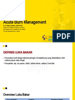Burn Management - Dr. Aditya