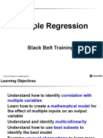 Multiple Regression: Black Belt Training