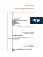 Registro de transacciones comerciales en diario general