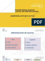 Coordinación Zonal 8-Salud. Estrategia Zonal de Inmunizaciones. Administración de Vacunas