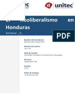 El Neoliberalismo en Honduras