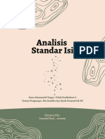 Analisis Standar Isi