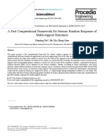 A Fast Computational Framework For Seismic Random Response of Multi-Support Structures