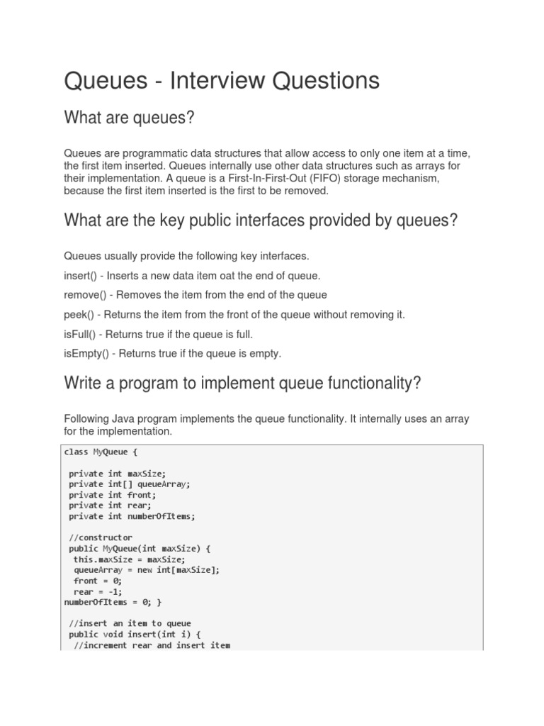 Queues | PDF | Queue (Abstract Data Type) | Software Engineering