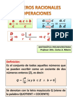 Numeros Racionales Operaciones