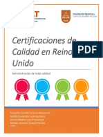 Certificados de Calidad en El Reino Unido