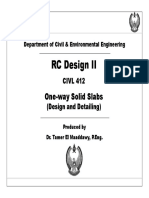 CIVL 412 One-Way Solid Slab Design