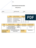 Common Assessment Task Cover Sheet Marketing Media Design