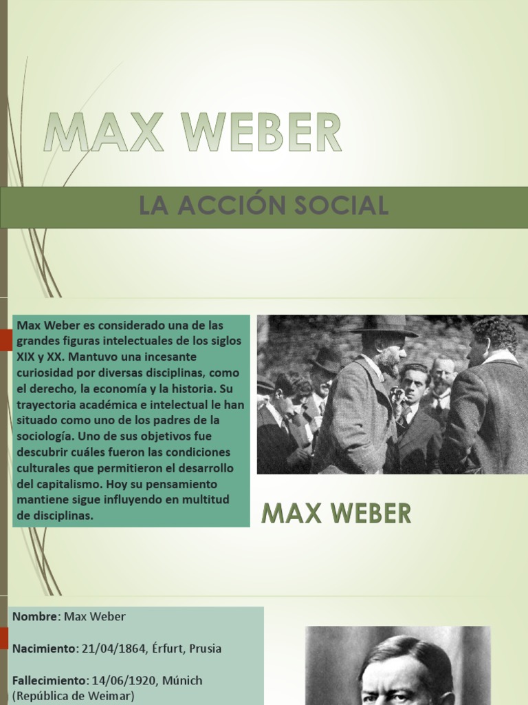 Max Weber y la acción social en sociología | PDF | Emile Durkheim ...