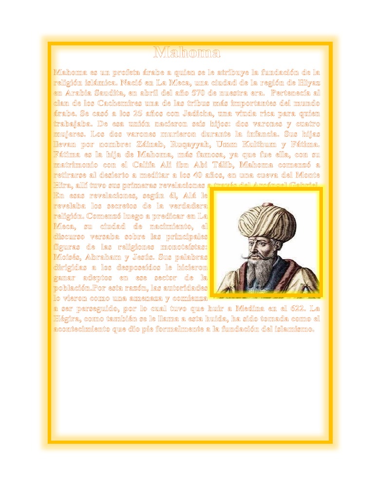Biografia de Mahoma | PDF