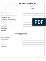 Tensile Test Format