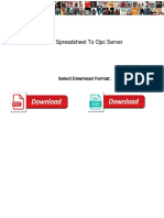 Excel Spreadsheet To Opc Server