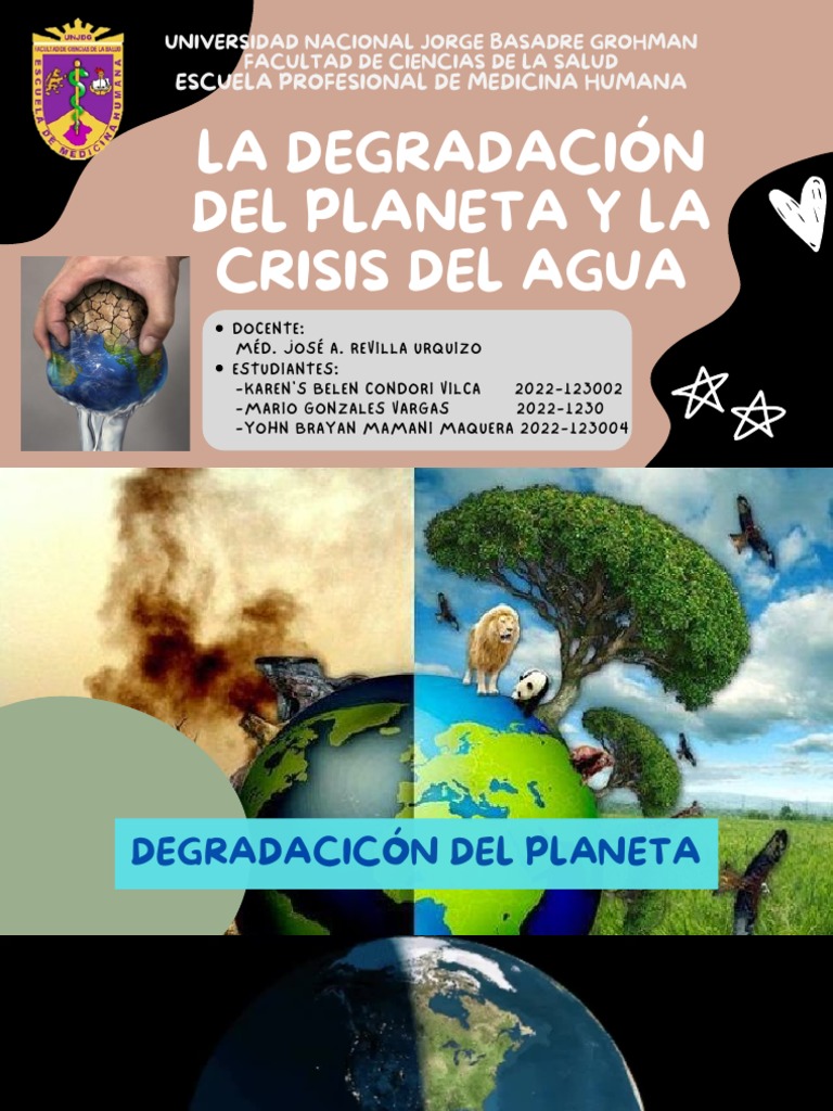 Semana 2 - La Degradación Del Planeta y La Crisis Del Agua | PDF | Agua ...