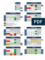 Calendar Scolar 2019 - 2020