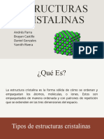 Estructuras Cristalinas