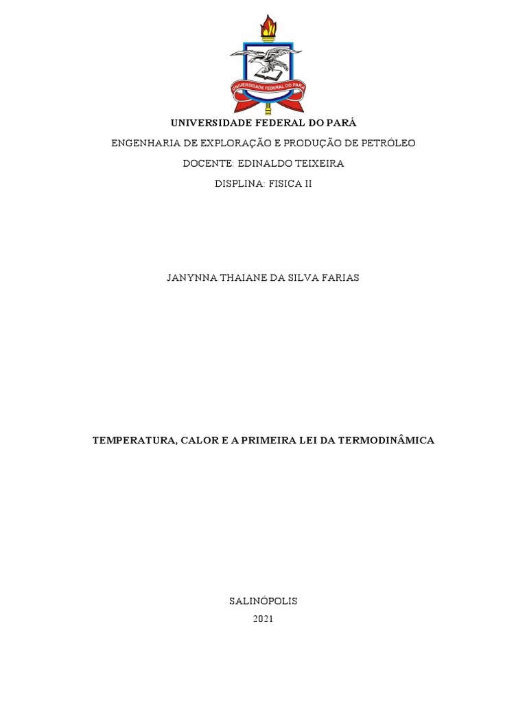 Temperatura e Calor na Termodinâmica | PDF | Temperatura | Calor