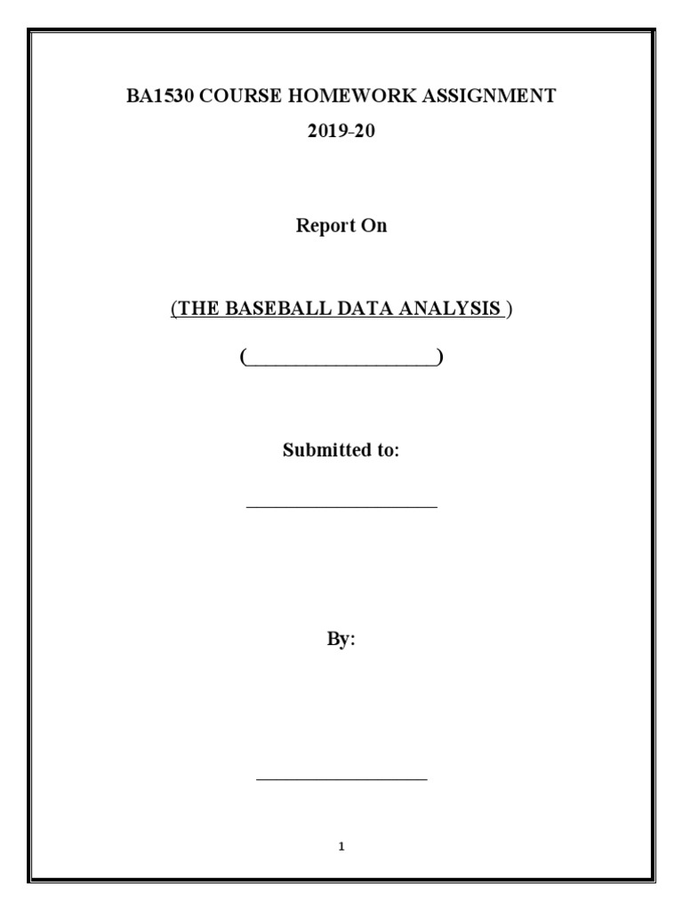 Baseball Offensive Performance Analysis | PDF | Ball And Bat Games