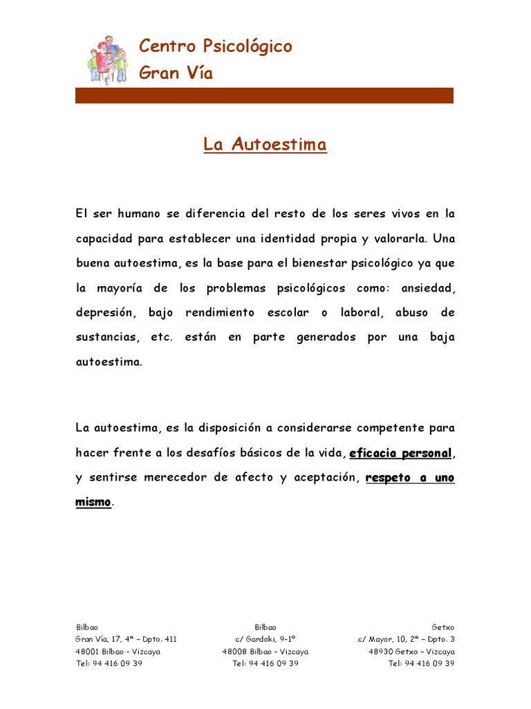 Importancia de la Autoestima en Psicología | PDF | Autoestima | Sicología