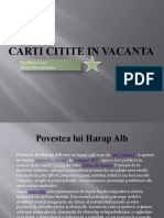 Carti Citite in Vacanta