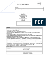 Técnico Especialista em Recheio