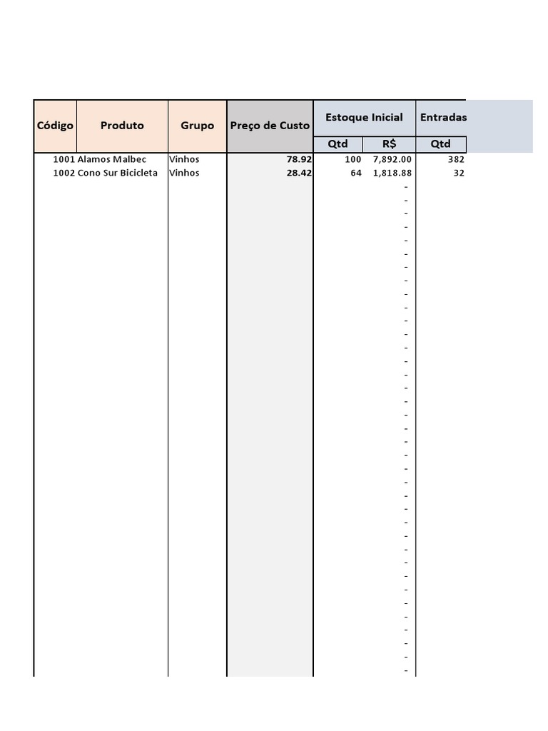 Planilha Anexo 4 CMV Real CMV PDF