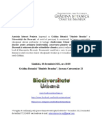 Invitatie Eveniment Biodiversitate Urbana