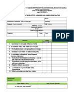 Lista de Cotejo Cuadro Comparativo